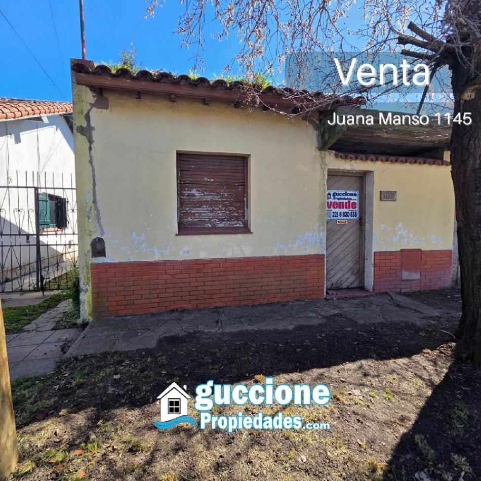 LOTE DE TERRENO CON GALPON PRECARIO EN JUANA MANSO 1145